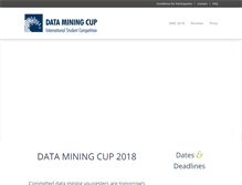 Tablet Screenshot of data-mining-cup.com